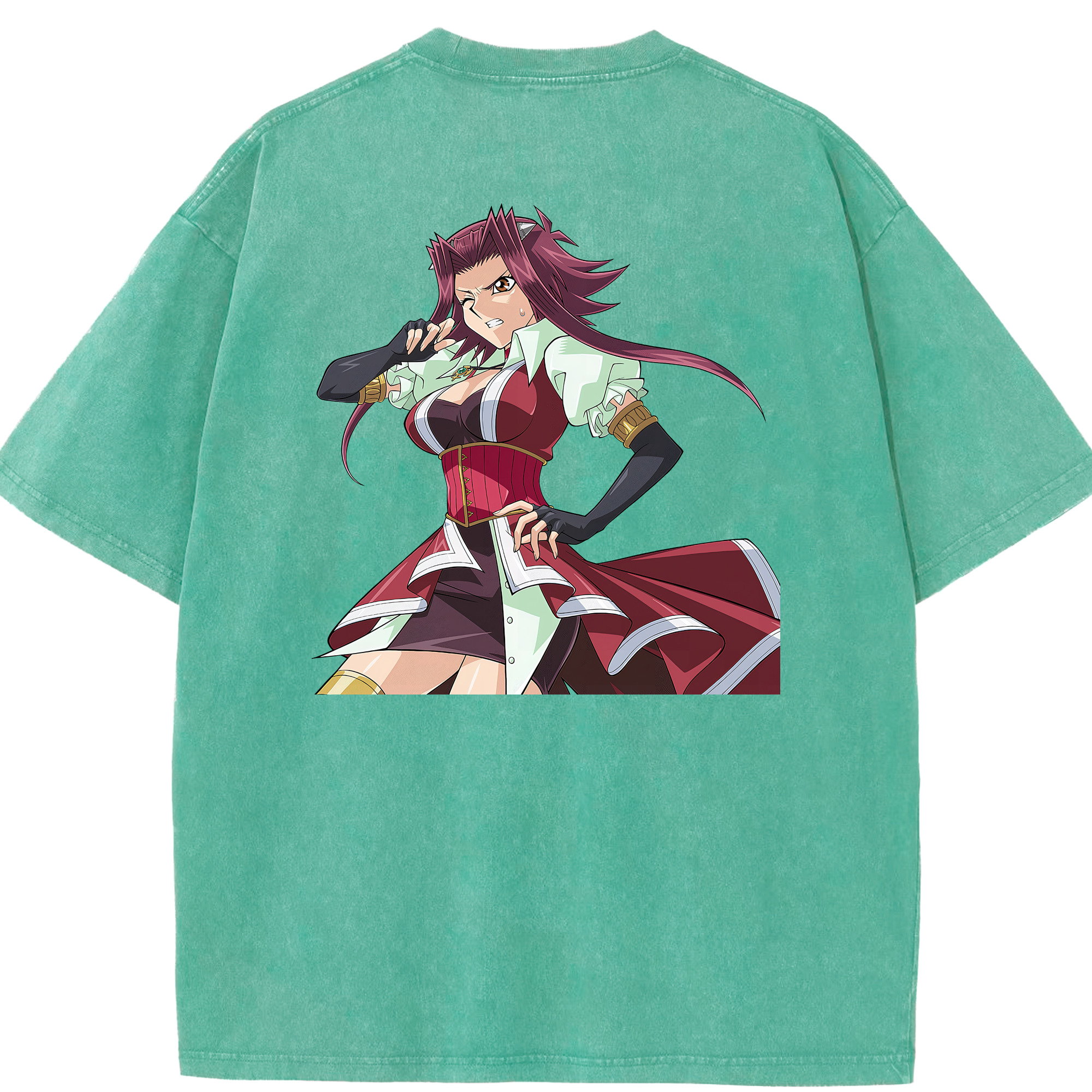 （画像用） 遊☆戯☆王 Yu-Gi-Oh! 綿100% ヴィンテージ風 半袖Tシャツ（背面プリント）